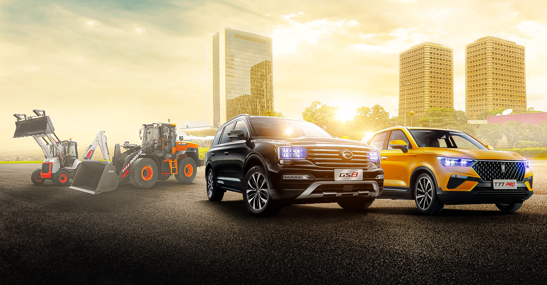Image descriptive de l'activité : Automobiles & engin BTP du groupe NOURMONY HOLDING